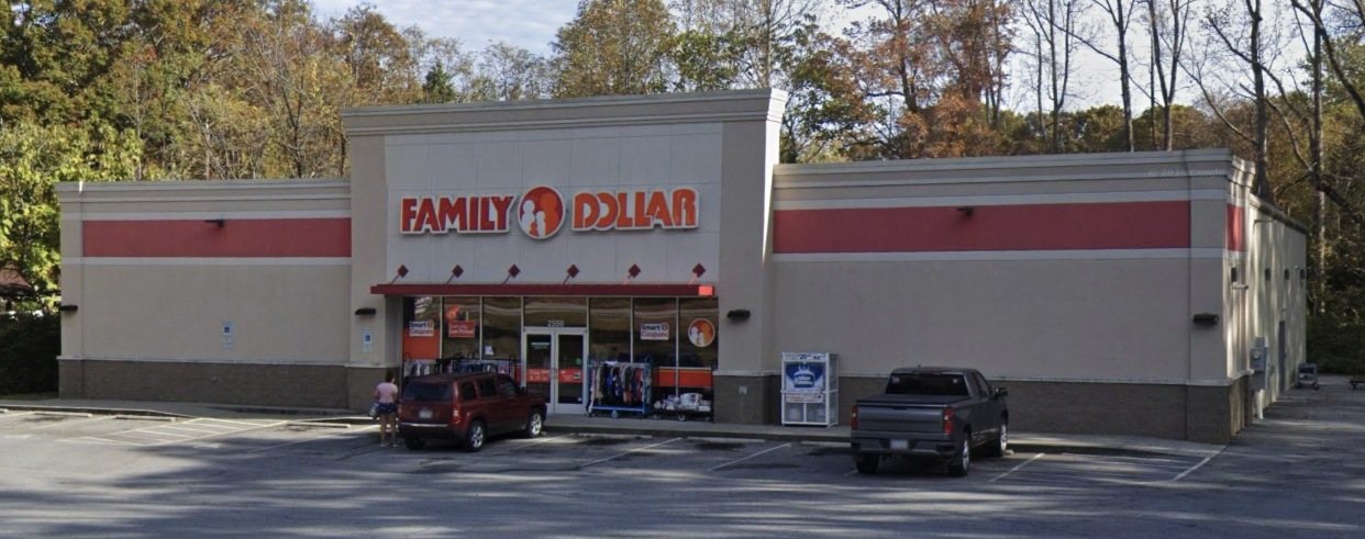 Family Dollar property in East Flat Rock, North Carolina