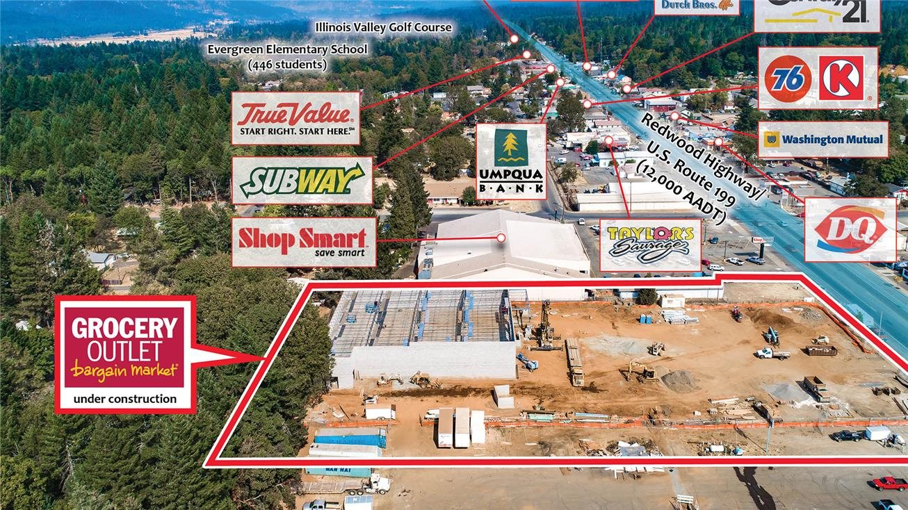 Grocery Outlet property in Cave Junction, Oregon